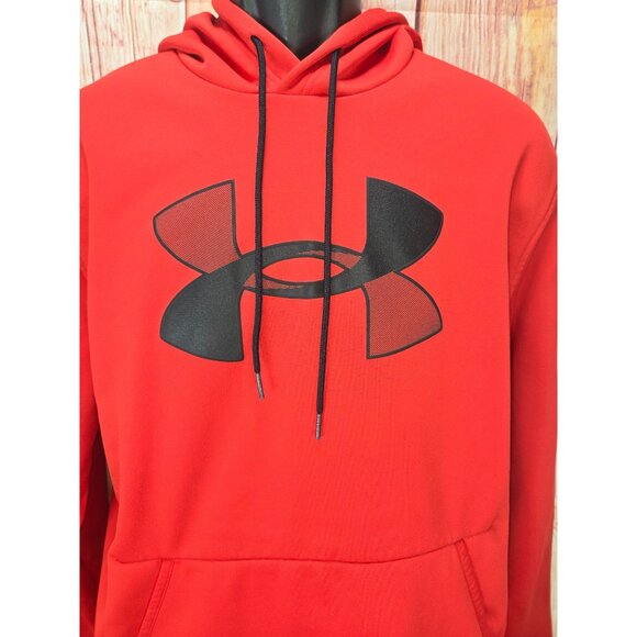 Under Armour Mens ColdGear Red Hoodie Large NWOT - Picture 3 of 7
